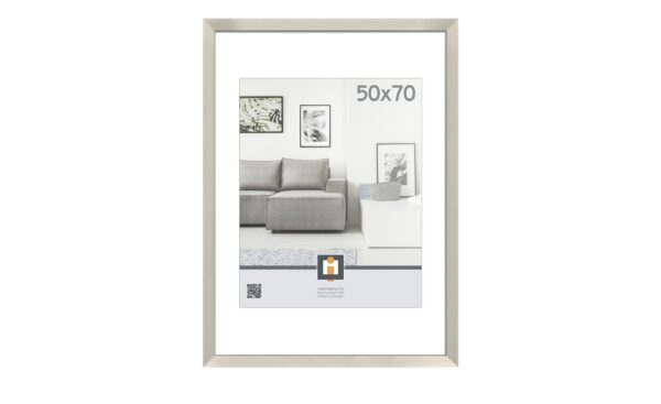Bilderrahmen 50x70cm Silber  Livorno