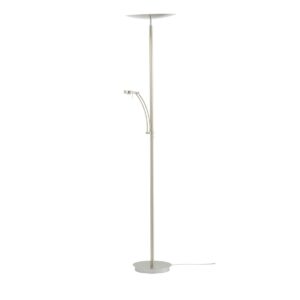 B-Leuchten LED-Deckenfluter, 2-flammig, Nickel Matt