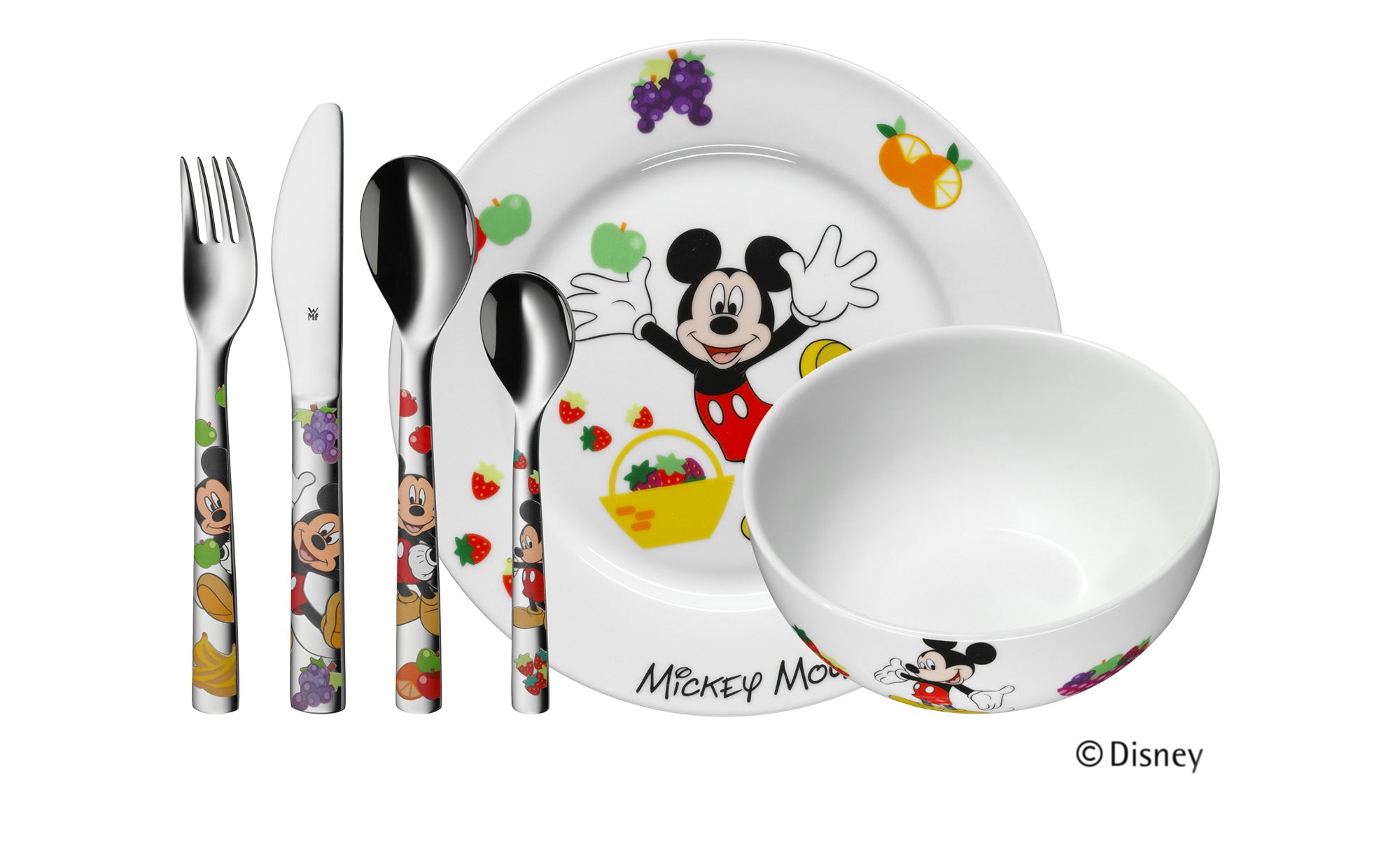 WMF Kindergeschirr, 6-teilig  Mickey Mouse