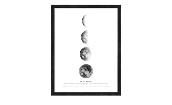 Gerahmtes Bild Slim-Scandic  Moon Phases Dekoration > Bilder & Schilder - Höffner