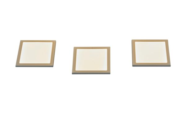 KHG Küchenunterbaubeleuchtung 3er-Set, quadratisch