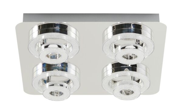 Paul Neuhaus Smart Home-Deckenleuchte, 4-flammig, chrom