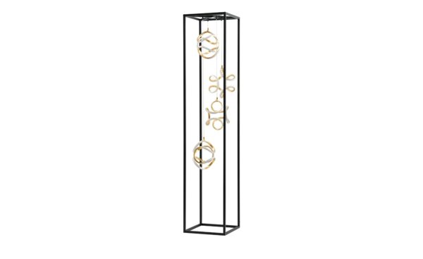 Fischer-Honsel LED-Stehleuchte, schwarz/Blattgold