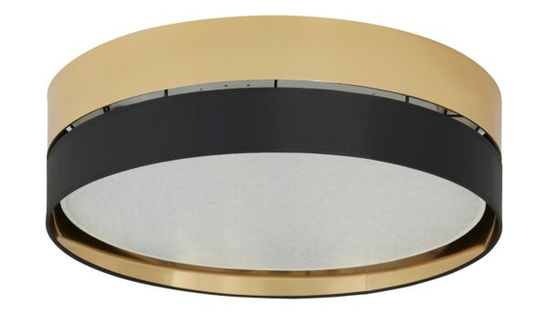 Deckenleuchte, schwarz/goldfarben