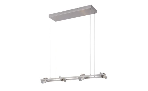Q-Smart Home Lights Pendelleuchte 4-flammig, Nickel matt