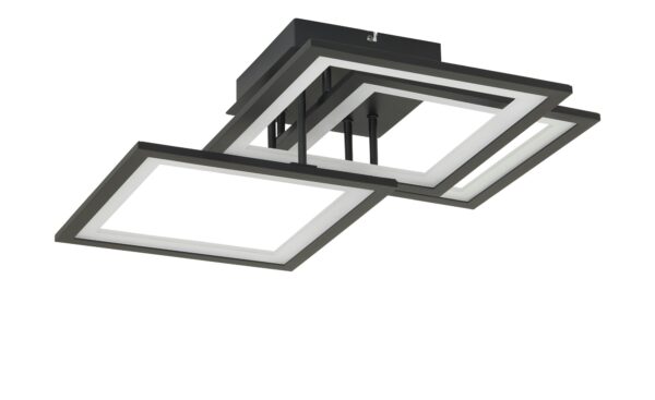 Wofi LED-Deckenleuchte, 3-flammig, schwarz-matt