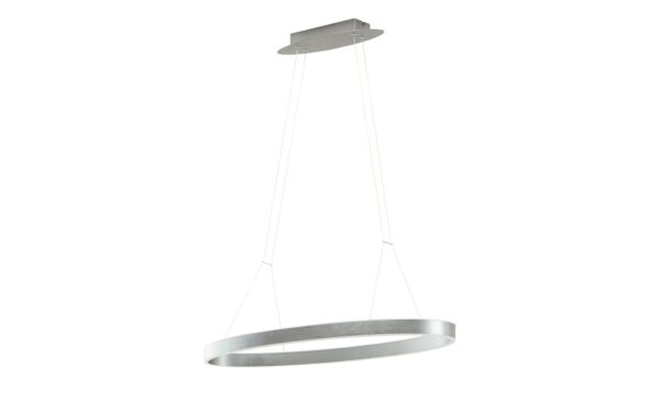 B-Leuchten LED-Pendelleuchte, anthrazit/silberfarben, oval