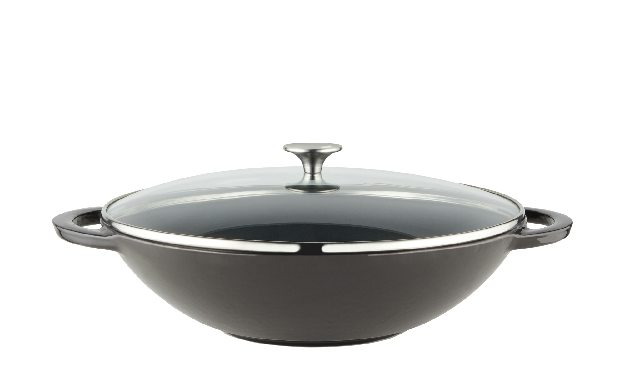 Meisterkoch Gusseisen-Wok Mit Deckel  OPUS