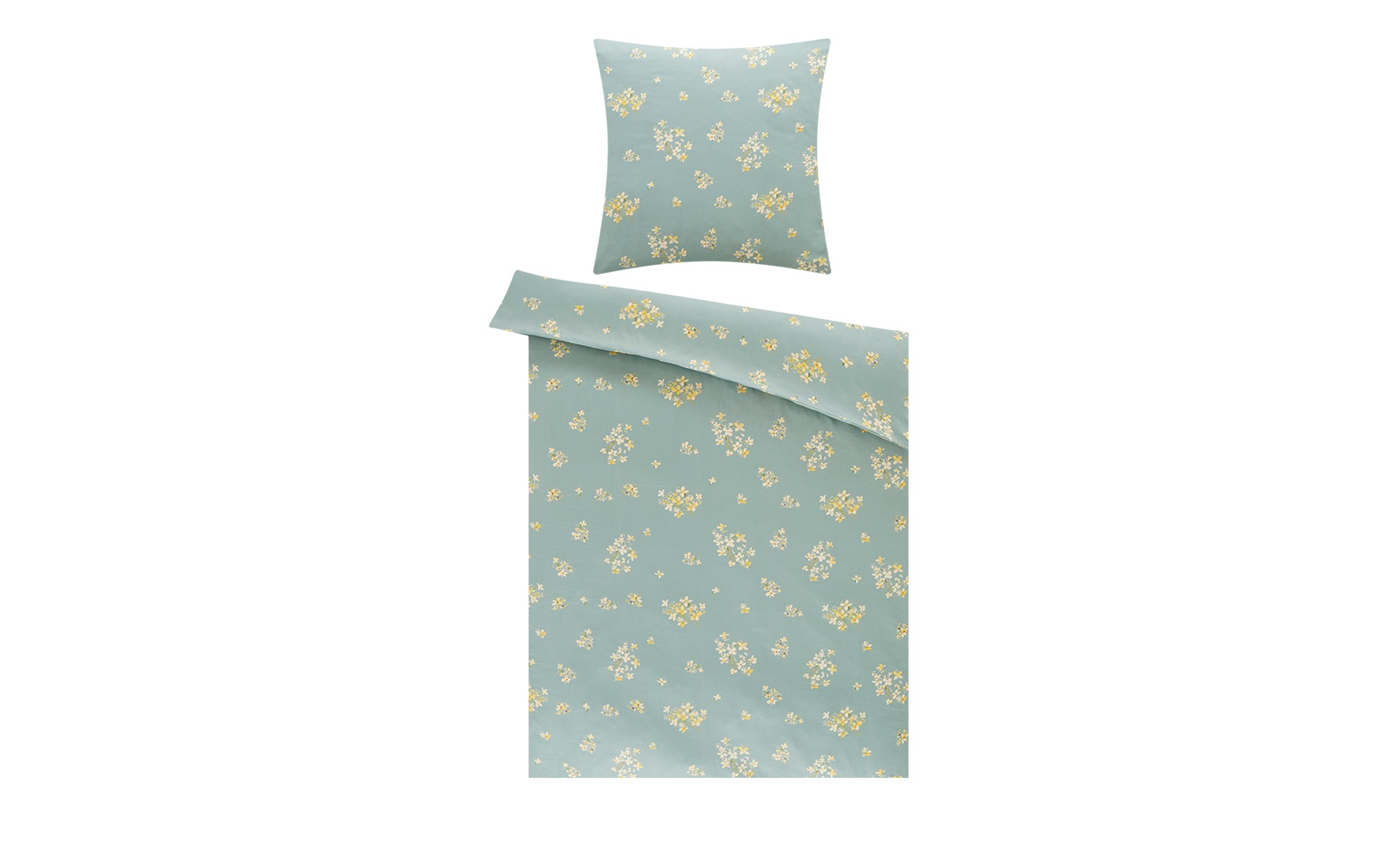 Como Satin Bettwäsche  Blumen