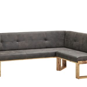 Woodford Mikrofaser Polster-Eckbank Massiv  Alina
