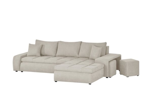 switch Ecksofa mit 2 Hockern  Riva