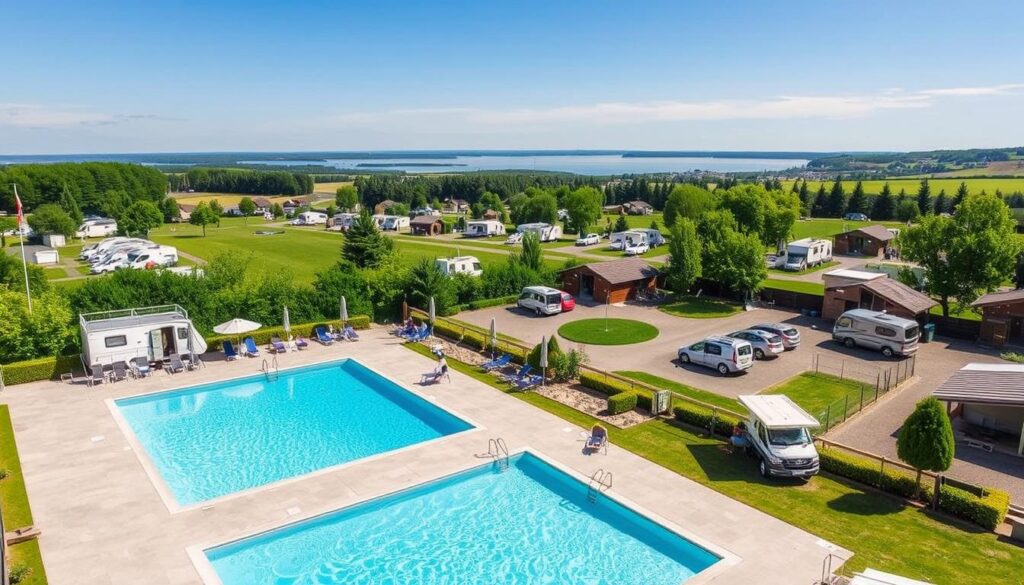 Wirthshof Camping mit 5-Sterne-Ausstattung und Blick auf den Bodensee Wirthshof Camping mit 5-Sterne-Ausstattung und Blick auf den Bodensee